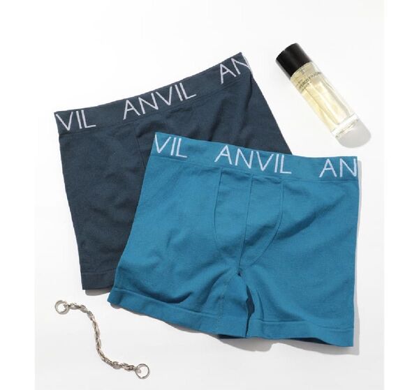 【在庫ラスト】ANVILアンビル シームレスボクサーパンツ2枚組2XS-XS新品