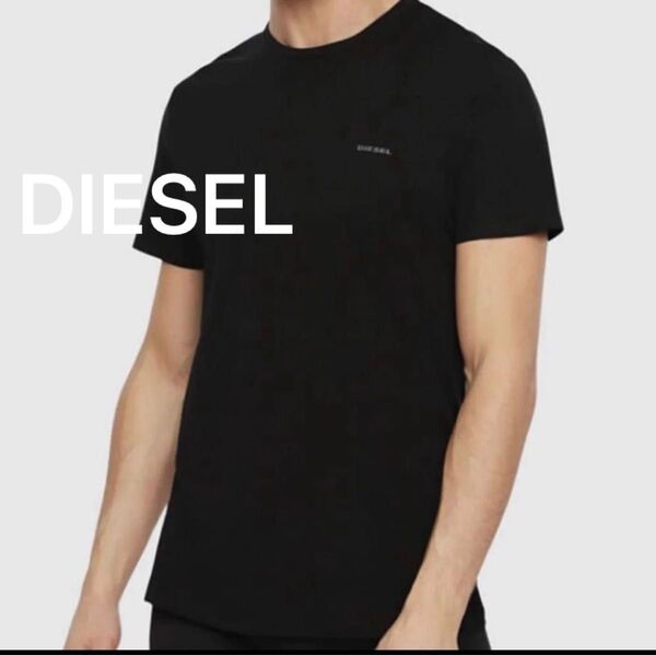 【即購入OK】DIESELディーゼル/ワンポイントロゴ ストレッチTシャツ XL 新品