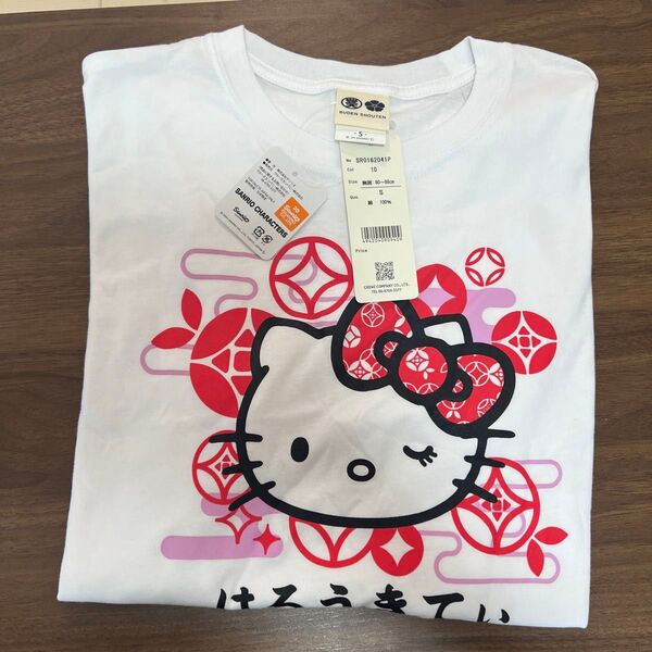【在庫ラスト】ハローキティ キティちゃん 豊天商店コラボ長袖Tシャツ Sサイズ
