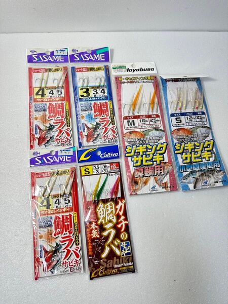 ササメ ハヤブサ オーナー カルティバ ジギングサビキ タイラバサビキ マダイ アジ サバ ハマチ 仕掛け
