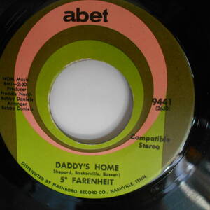 5° Farenheit Daddy's Home/ Vibrations 7inch　　abet