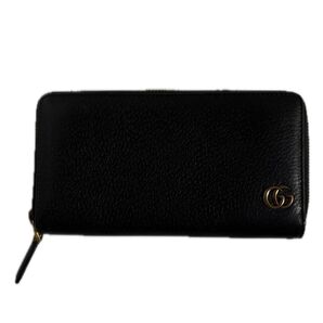 美品 GUCCI 長財布 ラウンドファスナー ブラック 早い者勝ち 金