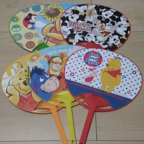 ディズニー うちわ 6本セット ミッキー プーさん