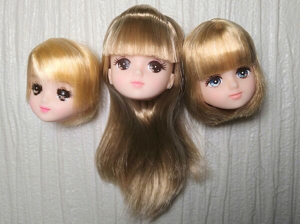 リカちゃんフレンド ヘッドのみ3体セット リカちゃんキャッスル おたのしみドール