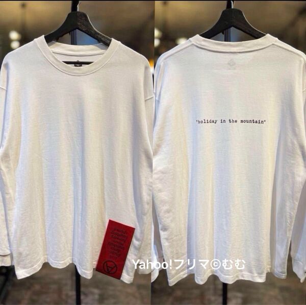 【極美品】MOUNTAIN RESEARCH マウンテンリサーチ Mega Tag メガタグ ロンTシャツカットソー白sizeSM