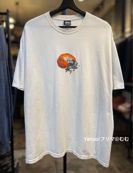 【XL】23ss STUSSY ステューシー Ladybug てんとう虫カットソー半袖Tシャツ白ホンジュラス製/オールド黒タグ復刻