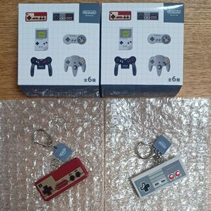 ニンテンドーミュージアム ゲームハードキーホルダー ファミリーコンピューター NES セット FF 1983-1999