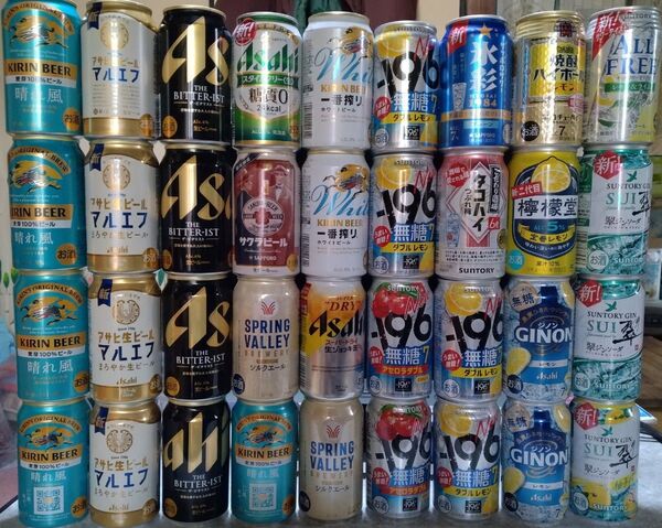 ビール 等43本 マルエフ 晴れ風 スーパードライ ザ ビタリスト 一番搾り スプリングバレー -196 ジノン その他