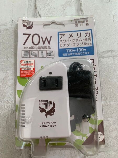 ROAD WARRIOR 海外旅行用変圧器 mini Tra 70W 未使用