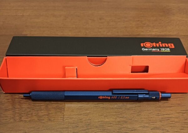 ほぼ未使用★rotring ロットリング600 シャープペン 0.5 アイアンブルー (箱付き)