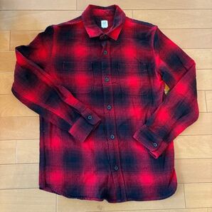 GAPプレイド チェックフランネルシャツ (キッズ)レッド / XL 150サイズ相当