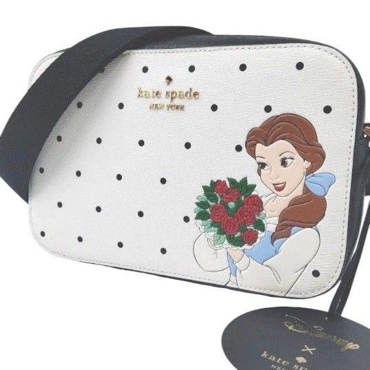 期間限定モデル ケイトスペード kate spade ディズニーコラボ 美女と野獣 ベル カメラバッグ ショルダーバッグ