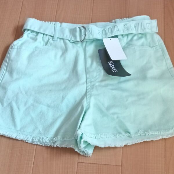 新品 キッズ 女の子 ショートパンツ 短パン ハーフパンツ ウエストゴム 160