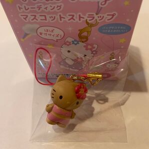 キティ トレーディングマスコットストラップ 日焼け