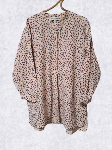 UNIQLO×INES DE LA FRESSANGE【ユニクロ×イネスドラフレサンジュ】コットンリネン花柄長袖シャツ