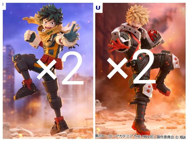 僕のヒーローアカデミア THE MOVIE ユアネクストTrio-Try-iT Figure 緑谷出久 爆豪勝己 フィギュア