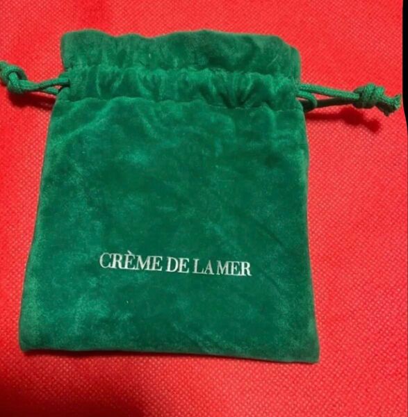 LA MER ラメール ノベルティ ミニ巾着袋 グリーンクレーム ドゥ ラメール
