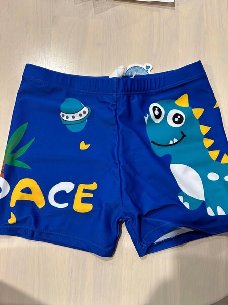 キッズ 水着 男の子 恐竜柄 ブルー 未使用 サイズ130に相当 保育園 幼稚園 海 水遊び