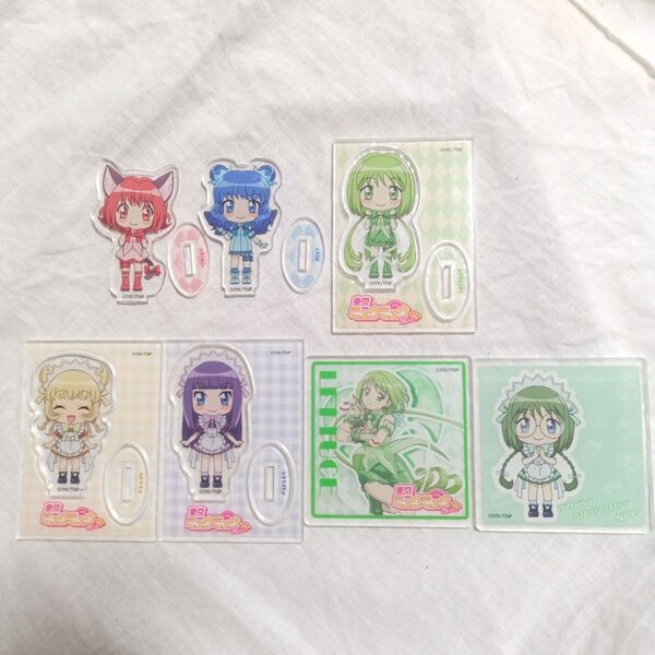 東京ミュウミュウ アクスタ アクリルコースター 7種類セット アクリルスタンド ミュウイチゴ ミュウミント ミュウレタス プリン