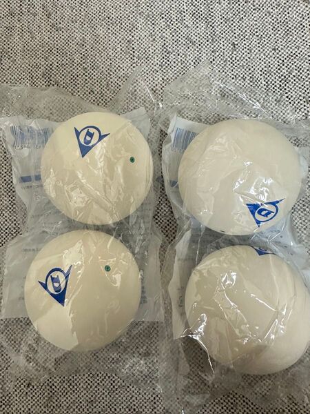 ダンロップソフトテニスボール新品4球未開封