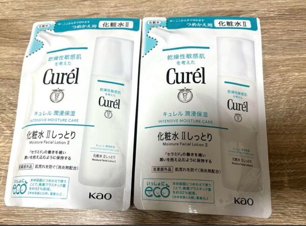 キュレル 化粧水 II (しっとり) (つめかえ用) 130ml ×2