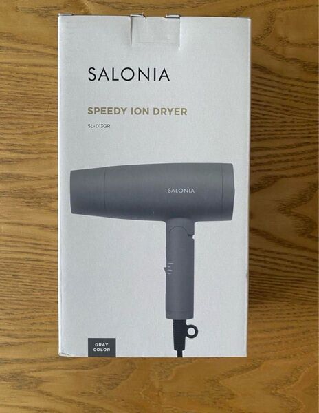 SALONIA マイナスイオン ヘアドライヤー グレー