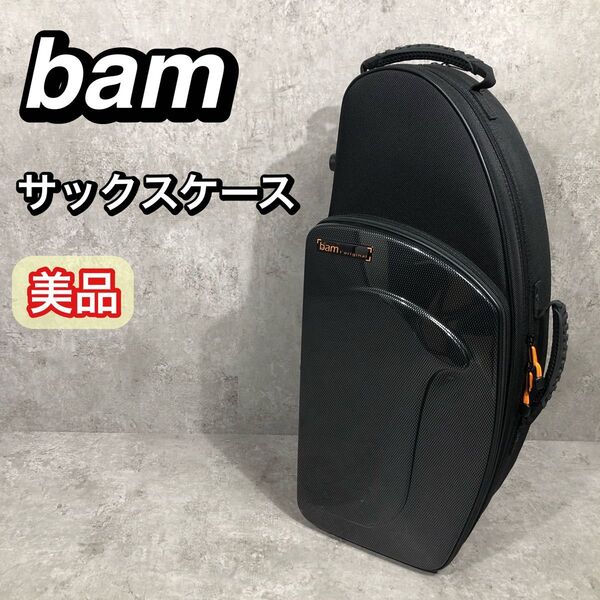 美品 2WAY レインカバー付き bam アルトサックス ケース セミハード