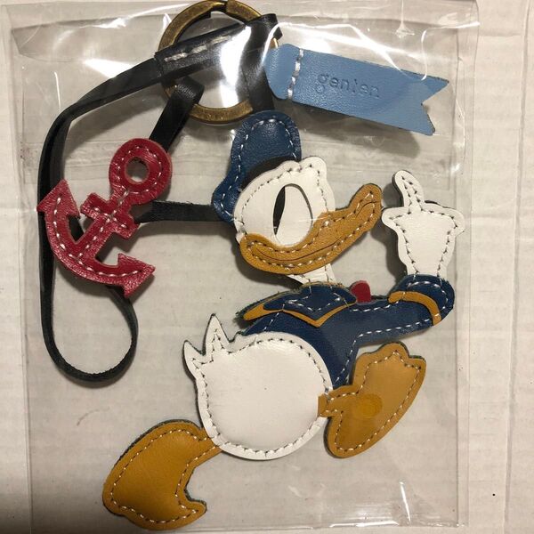 ゲンテンgentenワクワクレザーチャームディズニーキャラクター/ドナルドダック