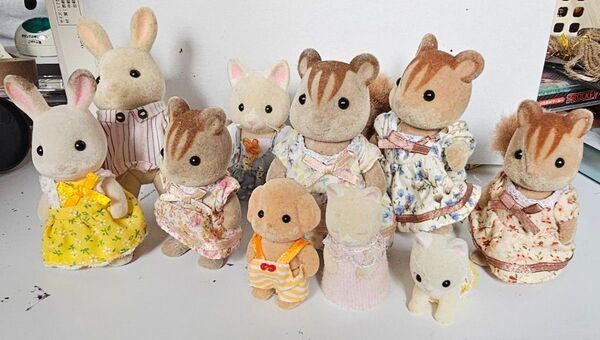 シルバニアファミリー リス ウサギ くま 赤ちゃんセット売り