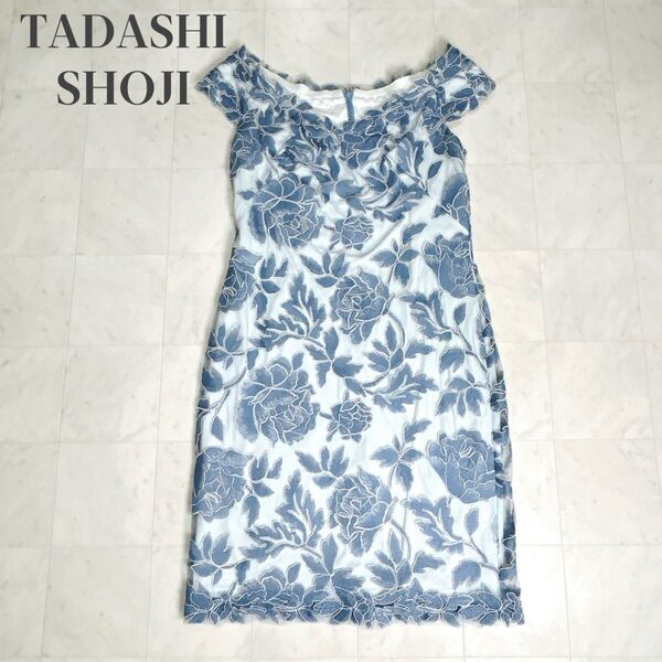大きいサイズ★ タグ付き TADASHI SHOJI タダシショージ 総レース オフショルダー ワンピース ドレス 上品