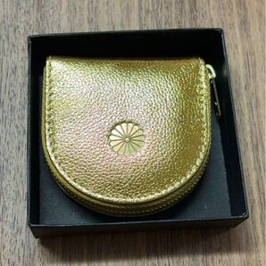 【新品未使用】皇居 コインケース ゴールド 本皮製品