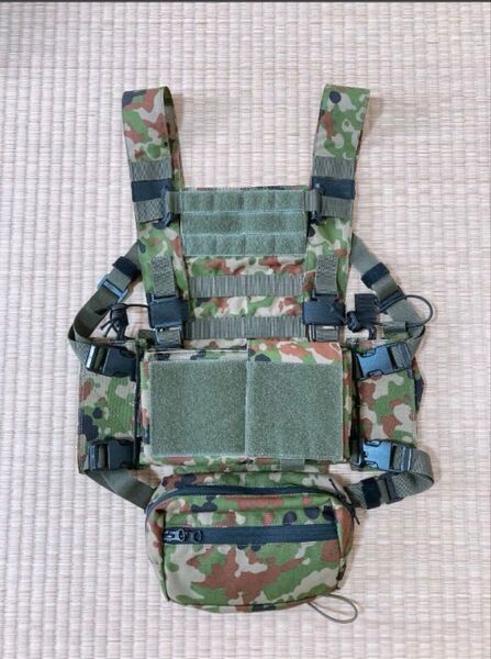マイクロチェストリグ 陸自迷彩 フルセット ハンドガン SMG AK M4 サバゲー
