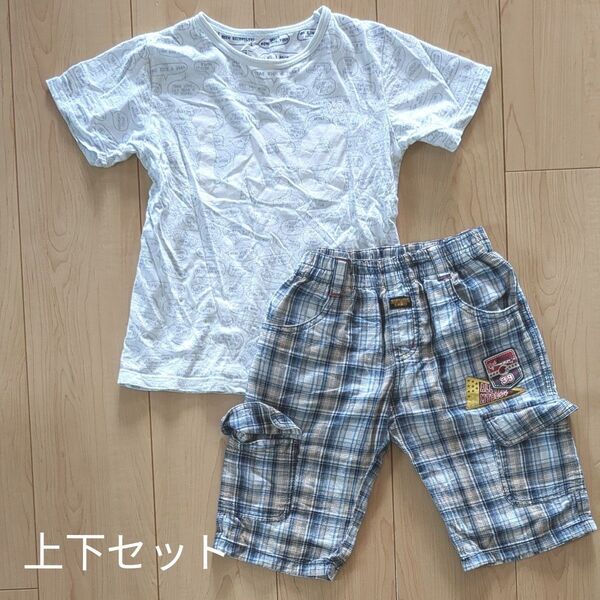 130cm 上下セット LEE 半袖Tシャツ ハーフパンツセット まとめ