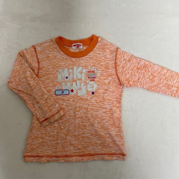 ミキハウス キッズ長袖トップス 子供カットソー 長袖Tシャツ 110cm