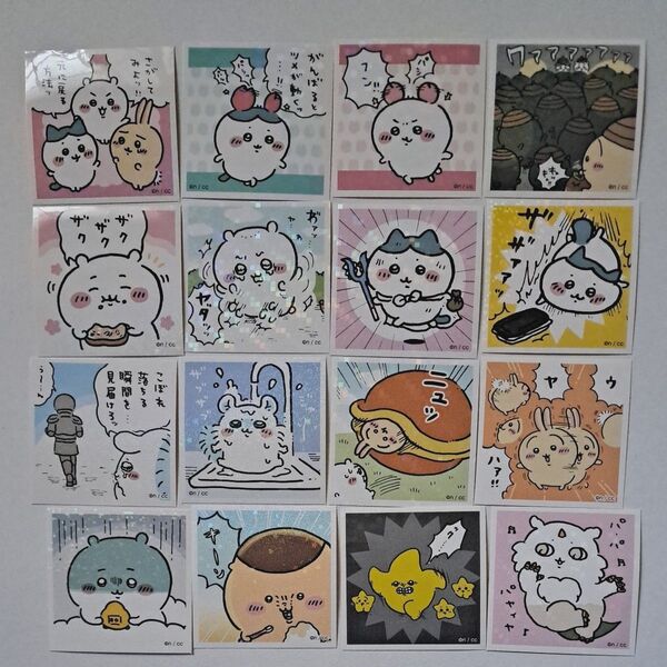 【F】ちいかわ シール 16枚 (あつめてシールガム&シールコレクション)