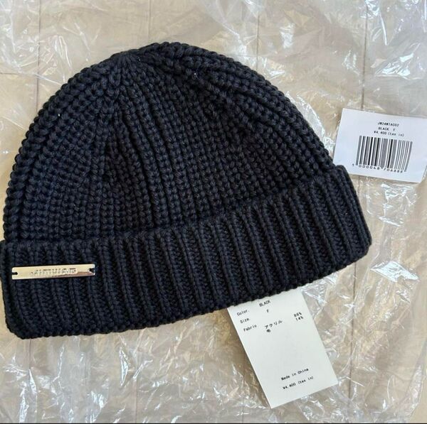 【新品未使用】jimwag Bowl knit Black ニット帽 ビーニー ニットキャップ ブラック 黒 帽子
