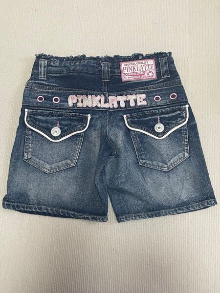 PINKLATTE デニムショートパンツ キッズ