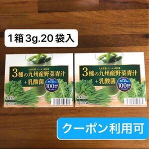 【ファッションクーポン利用可】九州産 野菜青汁 3g×40包(2箱分)分包タイプ