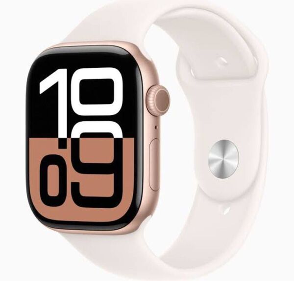 Apple Watch アップルウォッチ10世代42mmローズゴールドアルミニウムケーススポーツバンドS/M GPS 新品未開封