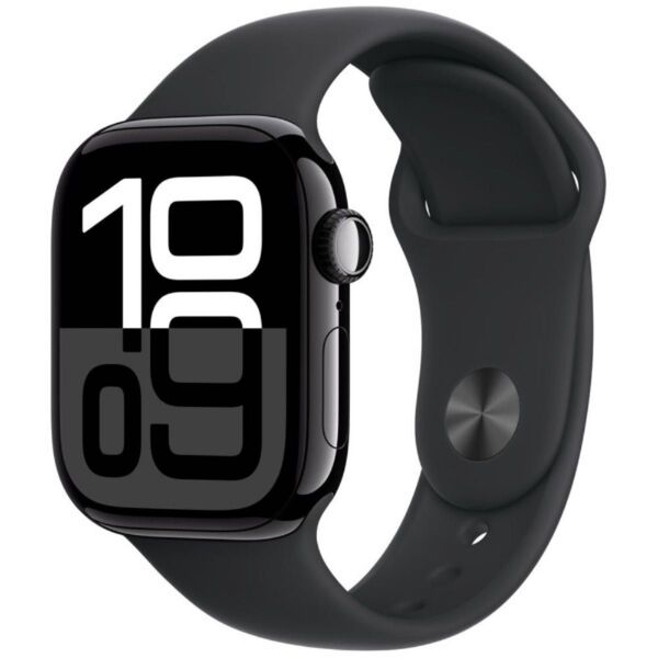 Apple Watch Series 10 GPS42mmジェットブラックアルミニウムケース ブラックスポーツバンドS/M