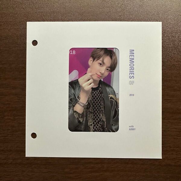 BTS Memories 2018 Blu-ray トレカ JUNGKOOK ジョングク