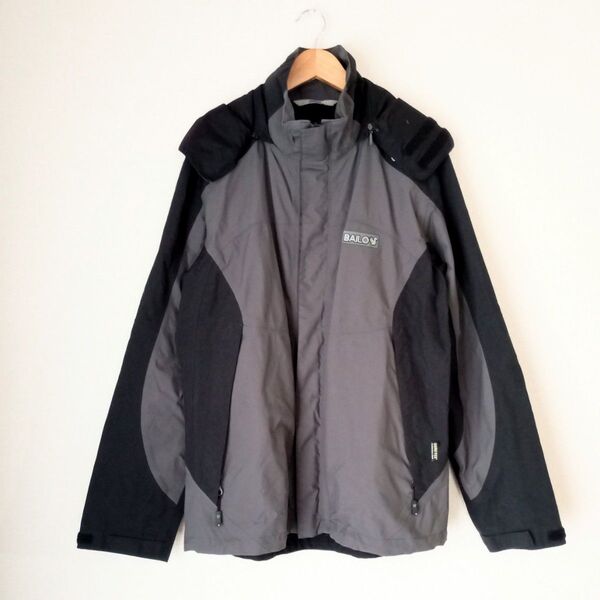 BAILO フーデッドジャケット ゴアテックス 黒 グレー メンズアウター M アウトドア キャンプ 登山