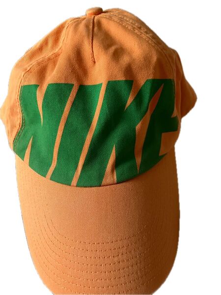 NIKE ナイキ キャップ オレンジ 綿100% フリーサイズ 帽子