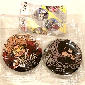 僕のヒーローアカデミア 缶バッジ セットまとめ売り ヒロアカ ビッくらポン ホークス イレイザーヘッド 300円送料無料匿名配送