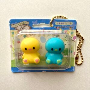 動物ガチャ トイスピの森 プチプチアニモマスコット プリティーズ ことりツインズ トイズスピリッツ パッケージ箱 ブリスター