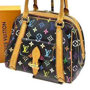 極美品 ルイヴィトン マルチカラー プリシラ ハンドバッグ モノグラム
