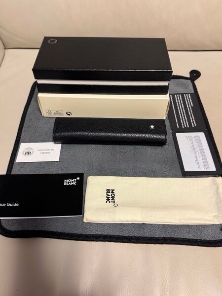 モンブラン マイスターシュテュック レザー ペンケース ブラック のみ(中古品)