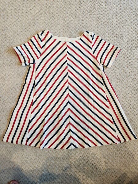 PETIT BATEAU プチバトー Aライン ワンピース 3ans 95㎝ トリコロール