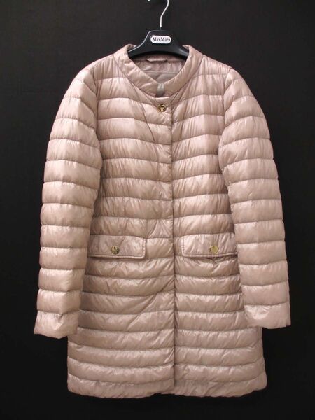 美品 HERNO ヘルノ PI1232D グース ダウンコート 44
