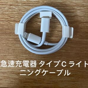 1m 急速充電器 タイプC ライトニングケーブル1本
